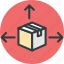 box, package, packed box, parcel, sealed box icon 