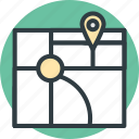 gps, location marker, location pointer, map, map location, mapping icon