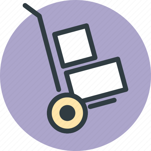 Hand, hand truck, luggage cart, pushcart, trolley, trolley icon icon - Download on Iconfinder