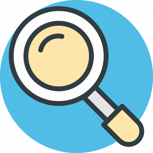 Lense, magnifier, magnifying glass, search, zoom icon icon - Download on Iconfinder