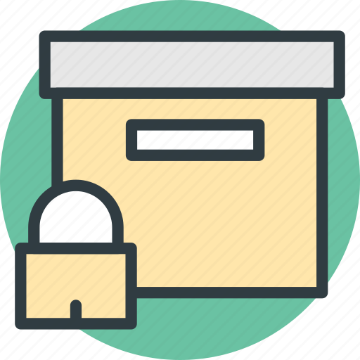 Box, locked, lockout, package, packed box, parcel icon icon - Download on Iconfinder