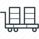 hand trolley, hand truck, luggage cart, pushcart, trolley