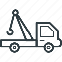 lifter, luggage lifter, tow truck, transport, vehicle