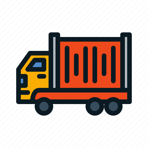Delivery, logistic, truck, side, transportation icon - Download on Iconfinder