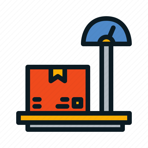 Delivery, logistic, scale, weight, box icon - Download on Iconfinder
