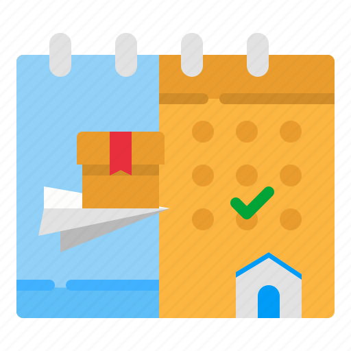 Calendar, delivery, package, shipping, time icon - Download on Iconfinder