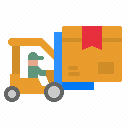Box, delivery, forklift, shipping, warehouse icon - Download on Iconfinder
