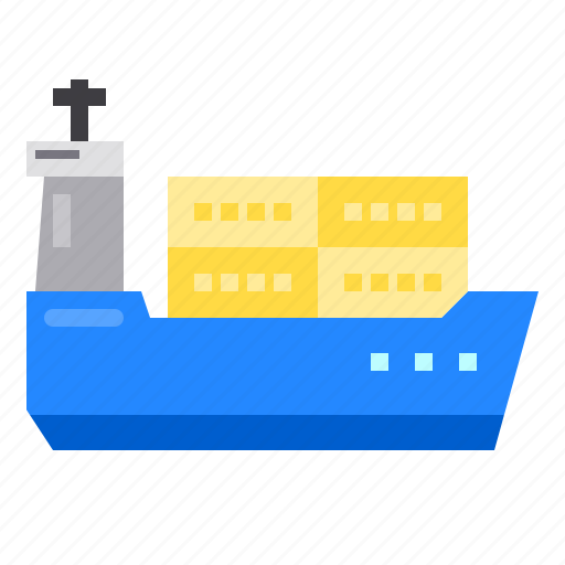 Boat, cargo, container, logistics, ship icon - Download on Iconfinder