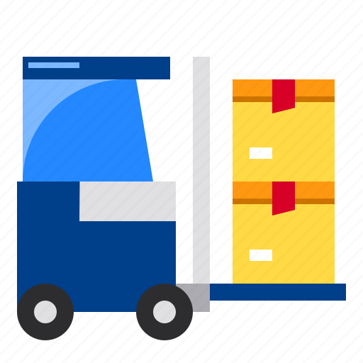 Cargo, delivery, forklift, logistics, shipping icon - Download on Iconfinder
