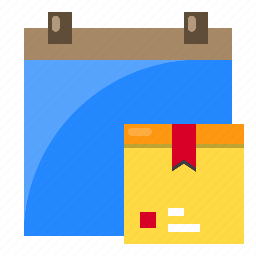 Box, date, delivery, logistics, package icon - Download on Iconfinder