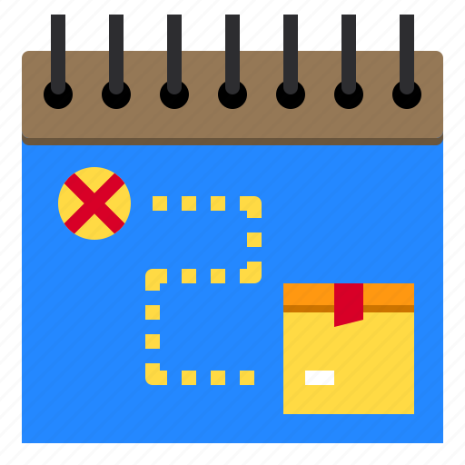 Box, date, delivery, logistics, package icon - Download on Iconfinder