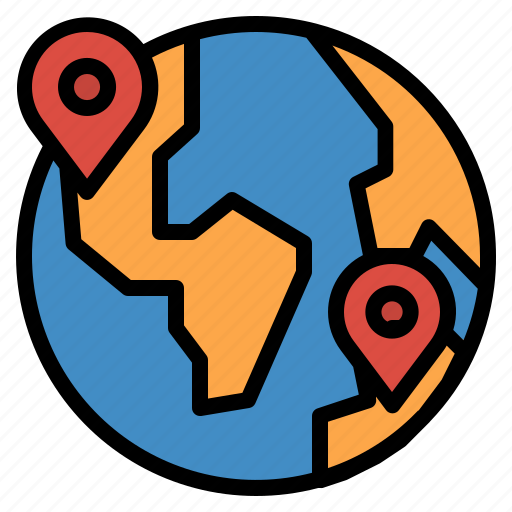 Earth, geolocation, location, position icon - Download on Iconfinder