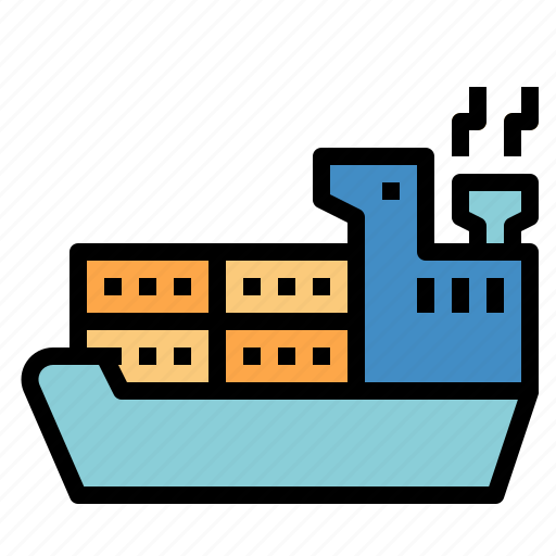 Freight, logistics, sea, sea freight, transport icon - Download on Iconfinder