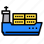 boat, cargo, container, logistics, ship 