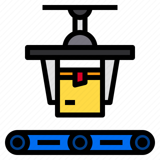 Conveyor, delivery, industrial, logistics, machine icon - Download on Iconfinder