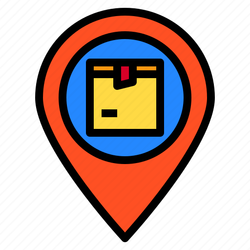Delivery, destination, location, logistics, map icon - Download on Iconfinder