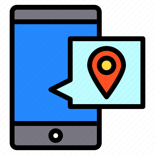 Destination, location, logistics, map, smartphone icon - Download on Iconfinder
