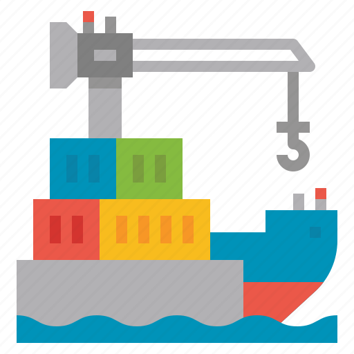 Freight, logistic, sea, shipping, transport icon - Download on Iconfinder