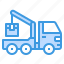 cargo, crane, delivery, transportation, truck 