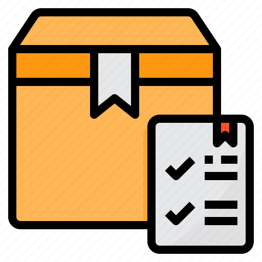 Box, checklist, delivery, order, package icon - Download on Iconfinder