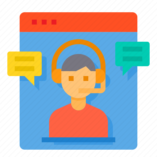 Assistance, call, center, customer, headset, online, service icon - Download on Iconfinder