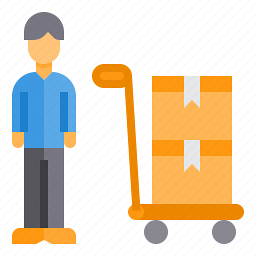 Cart, delivery, package, shipping, trolley icon - Download on Iconfinder