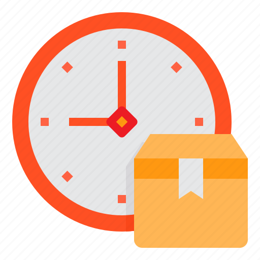 Box, clock, package, time icon - Download on Iconfinder