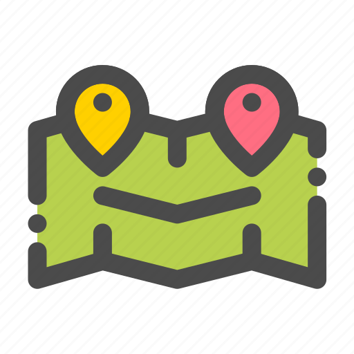 Delivery, logistic, map, package, tracking icon - Download on Iconfinder