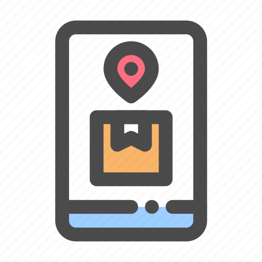Cellphone, delivery, logistic, tracking icon - Download on Iconfinder