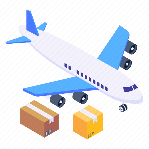 Air freight, air logistics, air shipping, air delivery, air cargo icon - Download on Iconfinder