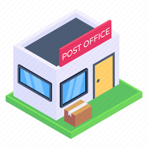 Postal, post office, post office building, architecture, structure icon - Download on Iconfinder