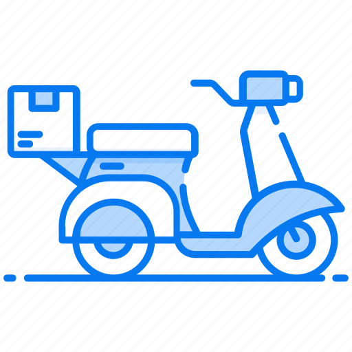 Bike delivery, cargo, logistic delivery, scooter delivery, shipment icon - Download on Iconfinder