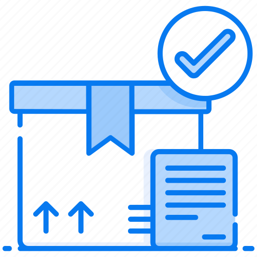 Delivery confirmation, logistics delivery, order confirmation, order selected, parcel confirmation icon - Download on Iconfinder