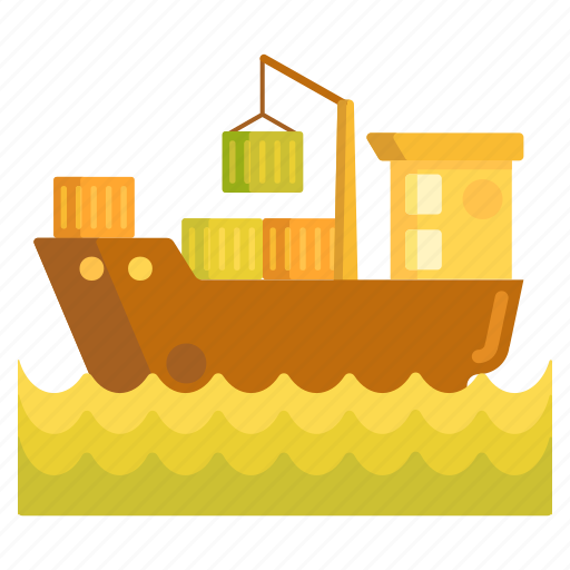 Barge, cargo, freight, logistics, shipment, shipping icon - Download on Iconfinder