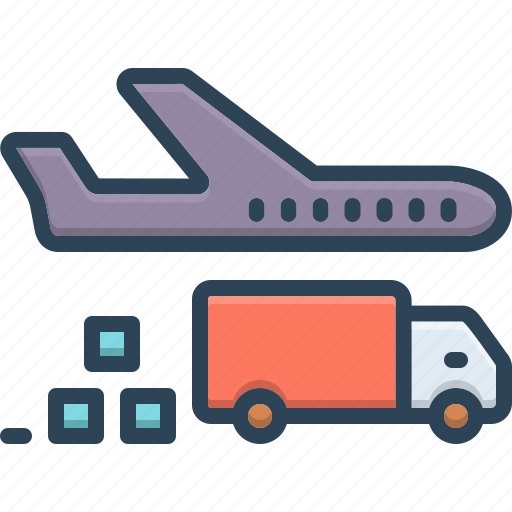 Cargo, shipping, delivery, conveyance, logistics, transport, aeroplane icon - Download on Iconfinder