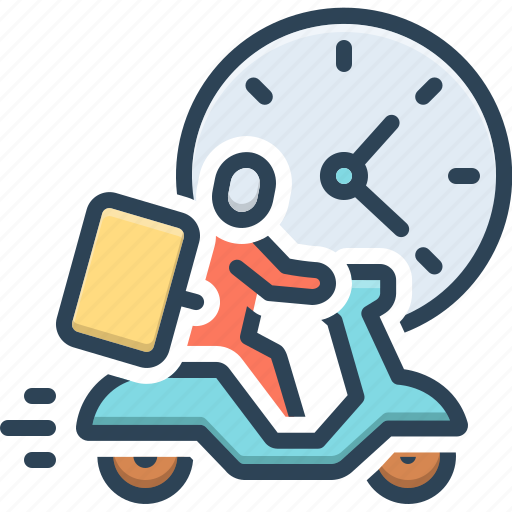 Last mile delivery, mile, delivery, shipment, distribution, delivery man, motorcycle icon - Download on Iconfinder