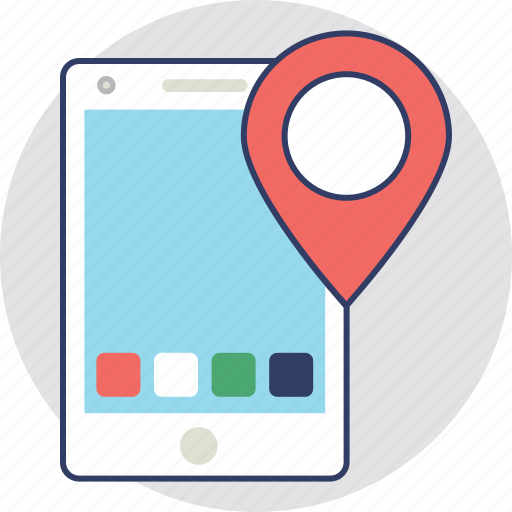 Gps map, location marker, location pointer, map location, mobile gps icon - Download on Iconfinder