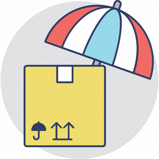 Insured courier, logistics insurance, parcel insurance, safety box, safety package icon - Download on Iconfinder