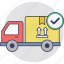 delivery confirmation, delivery success, delivery truck, order confirm, order delivered 