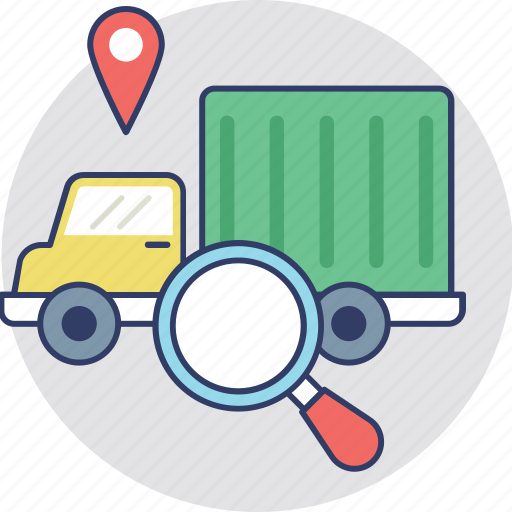 Cargo location, delivery location, delivery service, gps tracking, search delivery location icon - Download on Iconfinder