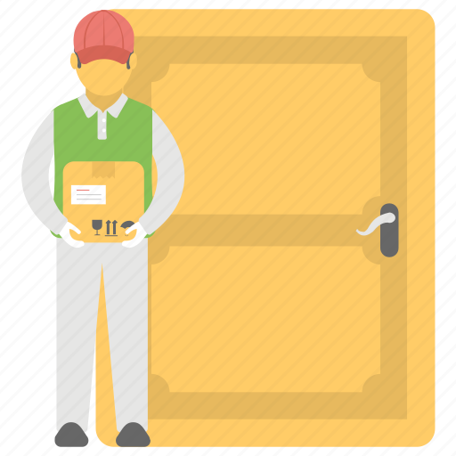 Delivered boxes, door delivery, doorstep delivery, home delivery, package delivery icon - Download on Iconfinder