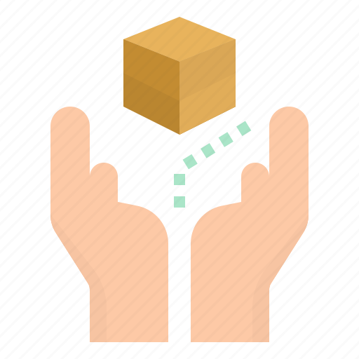 Box, care, hand, handle, shipping icon - Download on Iconfinder