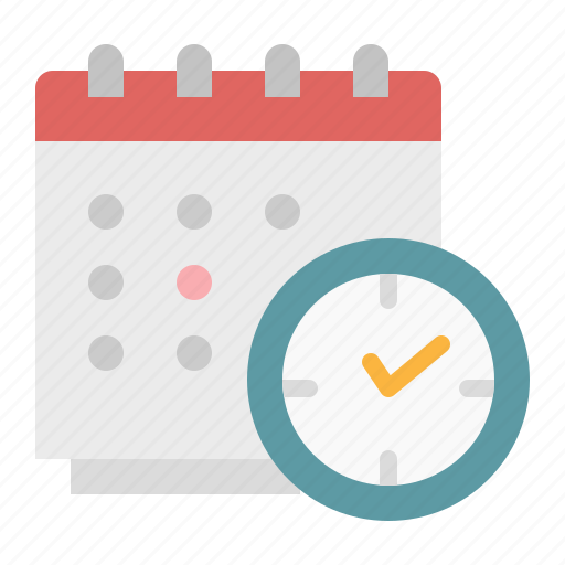 Calendar, clock, schedule, time, timetable icon - Download on Iconfinder