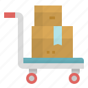 commerce, delivery, shipping, transport, trolley