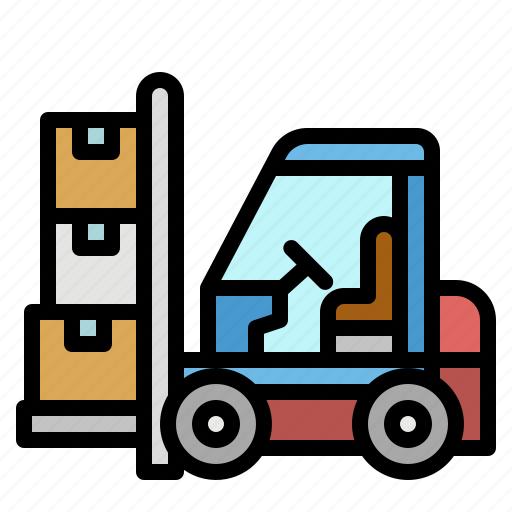 Cargo, forklift, freight, load, parcel icon - Download on Iconfinder
