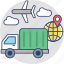 advance logistics, delivery transportation, international courier, logistics delivery, shipment 