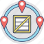 delivery location, delivery map, delivery points, location pointer, logistics points 