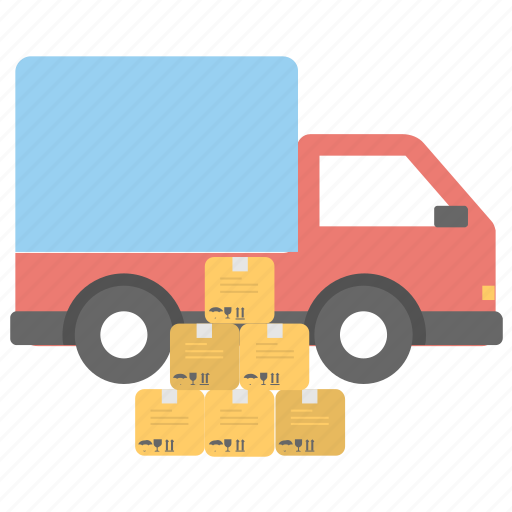 Cargo transport, cargo truck, delivery truck, pickup truck, shipping van icon - Download on Iconfinder