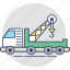 construction vehicle, crane vehicle, lifter truck, shipping truck, tow truck 