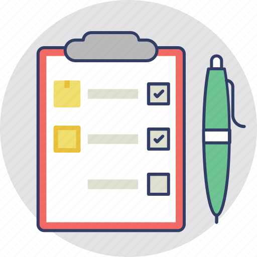 Checklist, clipboard, document, index, questionnaire icon - Download on Iconfinder